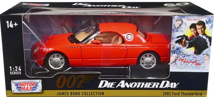 James Bond 1.24 Sc 2002 Ford Thunderbird Die Cast Vehicle