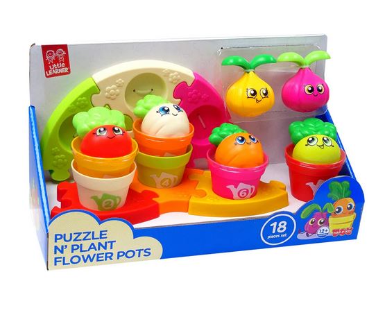 Little Learners Puzzle And Plant Flower Pots