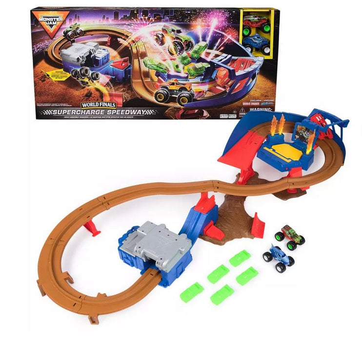 Monster Jamworld Finals Supercharge Speedway Playset 1.64 Sc