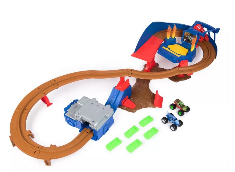 Monster Jamworld Finals Supercharge Speedway Playset 1.64 Sc