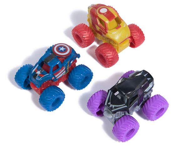 Monster Jam Mini Marvel Bundle 3 Vehicle Pack Asst