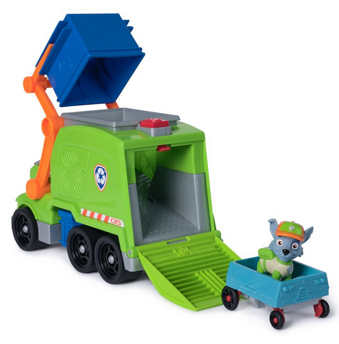 Paw Patrol Rocky Deluxe Sustainable Crush N' Roll Recycling Truck