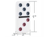Cardinal Classics 12 Double Coloured Dominoes With Mexican Train In Tin