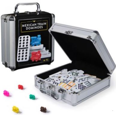 Cardinal Classic Mexican Train Dominoes In Case