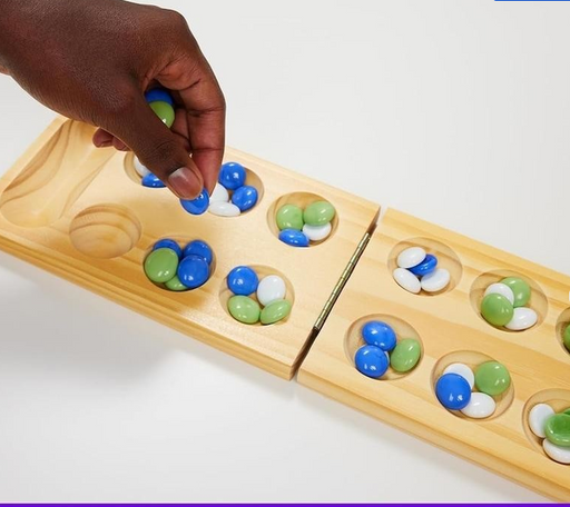 Classic Wooden Folding Mancala