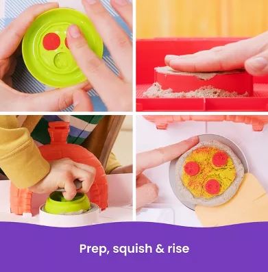 Kinetic Sand Squish Pizza Playset