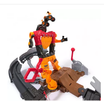 Monster Jam 1.64sc Smash &bash  Smashbot Playset