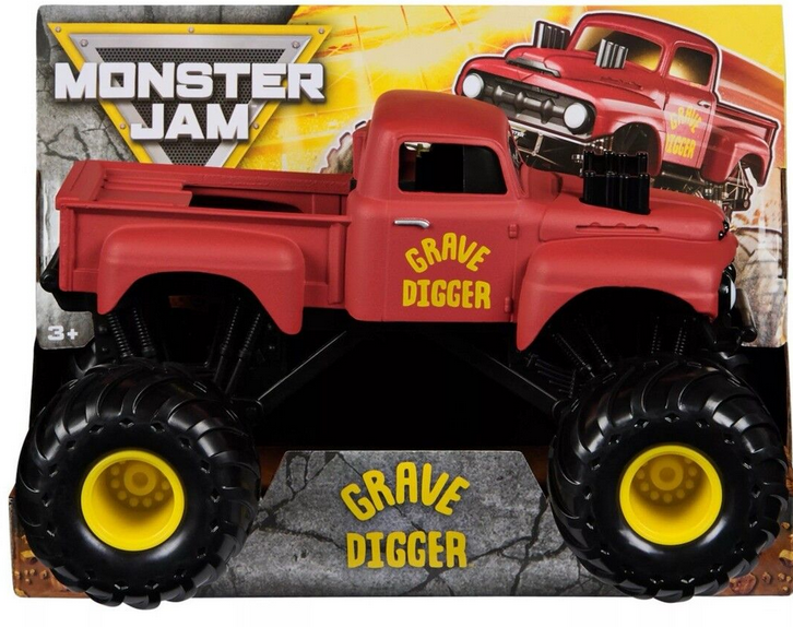 Monster Jam 1/24 Scale Grave Digger Die Cast Rusty Paint Truck