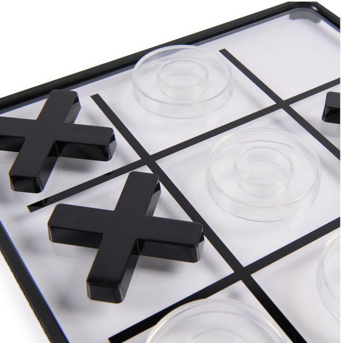 Classic Games Glass Board Tic Tac Toe