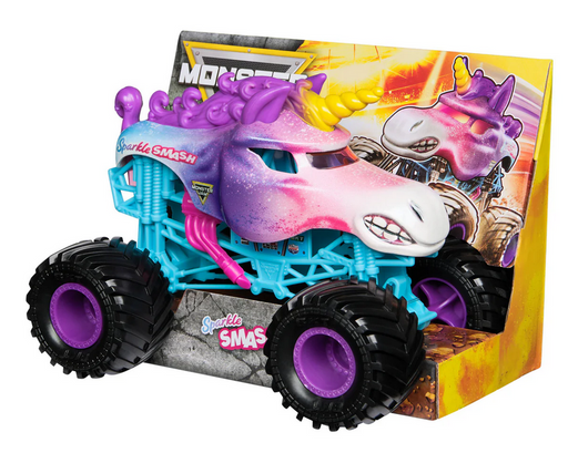 Monster Jam 1:24 Sparkle Smash Diecast Truck