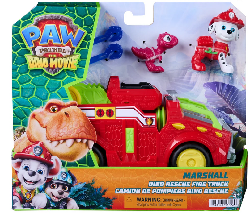 Paw Patrol The Dino Movie Dino Rescue Fire Truck - Marshall