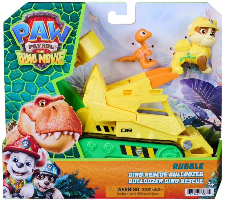 Paw Patrol The Dino Movie Rescue Bulldozer - Rubble