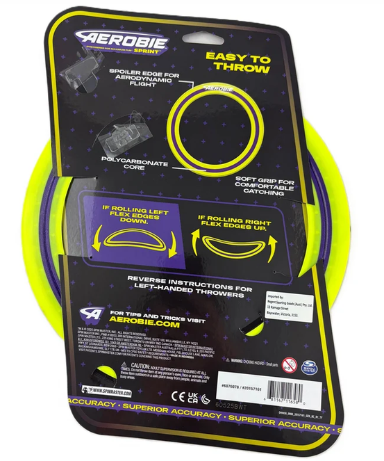 Aerobie 10" Sprint Ring - Yellow