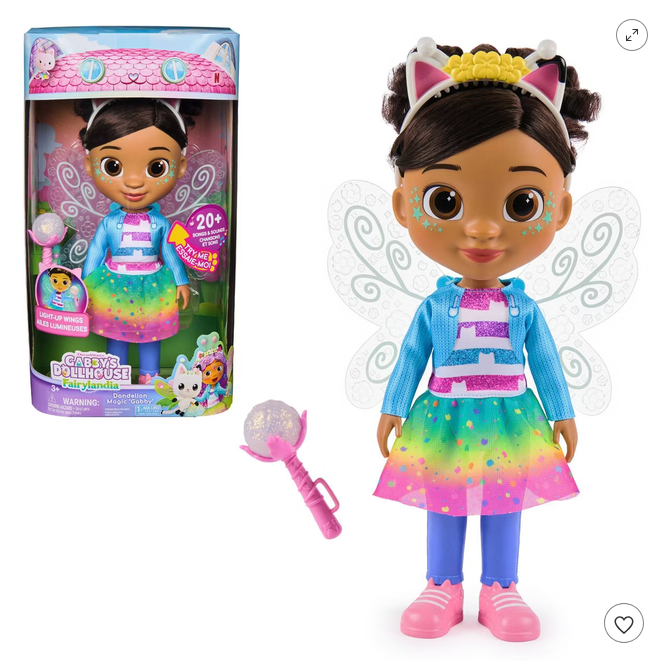 Gabby's Dollhouse Fairy Wisges Gabby Doll