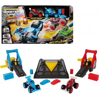 Monster Jam 1:64 Monster Motors Revup Raceway Playset