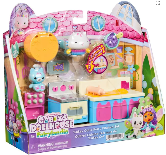 Gabby's Dollhouse Fairylandia - Cakey Cat's Fairy Kitchen Set
