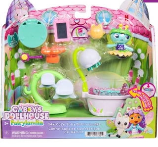 Gabby's Dollhouse Fairylandia Mercat's Fairy Bathroom Set