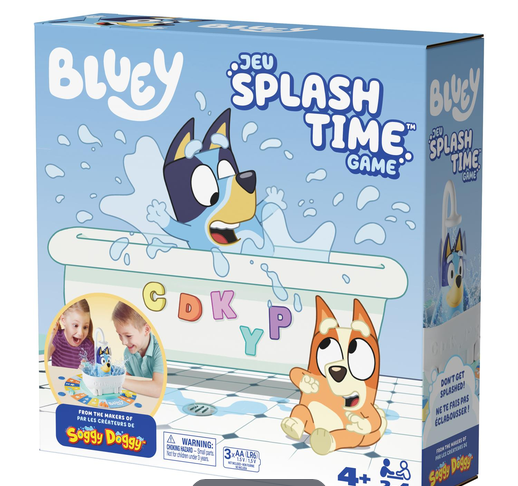 Bluey Splash Time Game