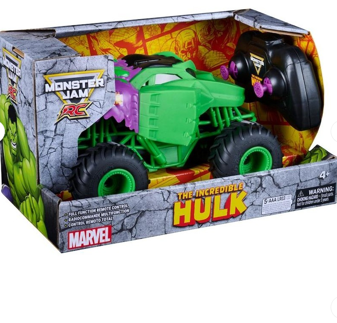 Monster Jam Rc 1:24 Marvel Hulk