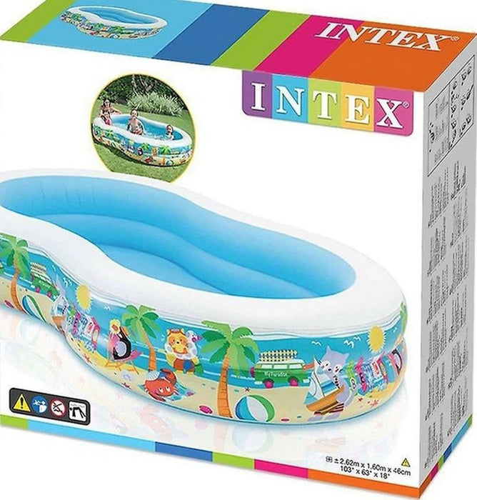 Intex Rectangle Family Pool Ages:3+