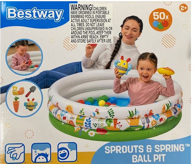 Bestway Sprouts & Spring Inflatble Ball Pit With 50 Balls