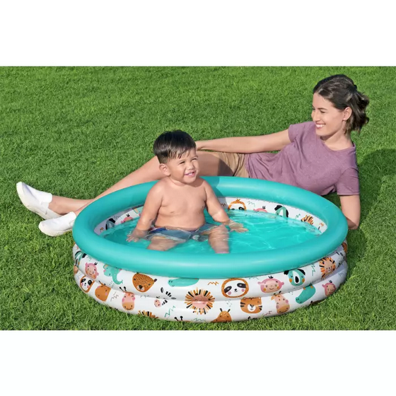 Bestway 3 Ring Safari Pals Kiddie Pool