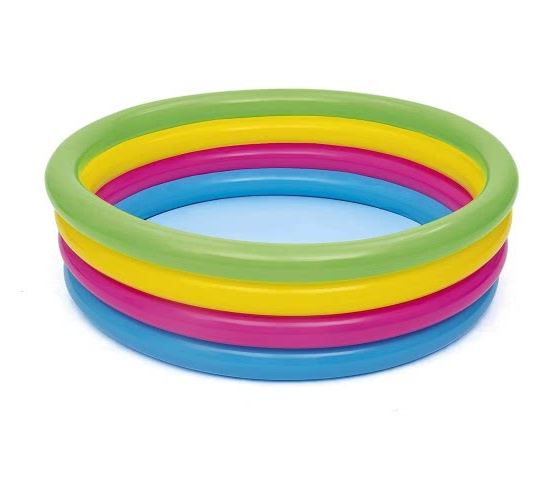 Bestway 4 Ring Swim Squad Rainbow Play Pool