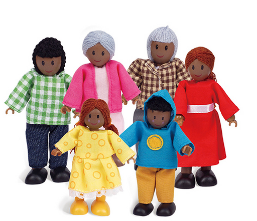 Hape Happy Families African American 6 Figure Set