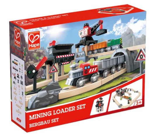 Hape Minig Loader Wooden Train Set
