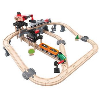 Hape Minig Loader Wooden Train Set
