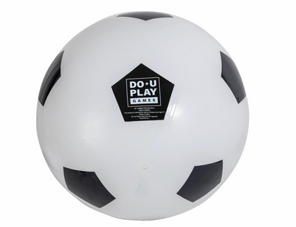 Jumbo Soccer Ball Inflates To 30" Diameter