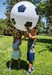 Jumbo Soccer Ball Inflates To 30" Diameter