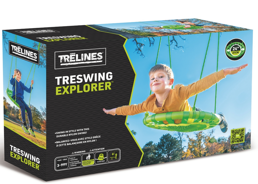 Trelines Explorer Tree Swing 24" Ages:3+