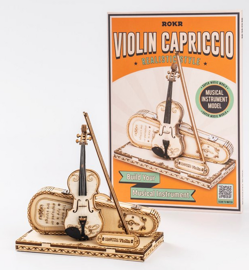 Violin Capriccio Realistic Style Wooden Model Kit