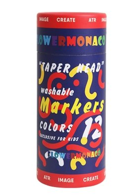 Taper Head Washable Markers 12 Pc Set