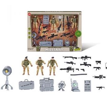 Military Asg Figures + Weapon Set
