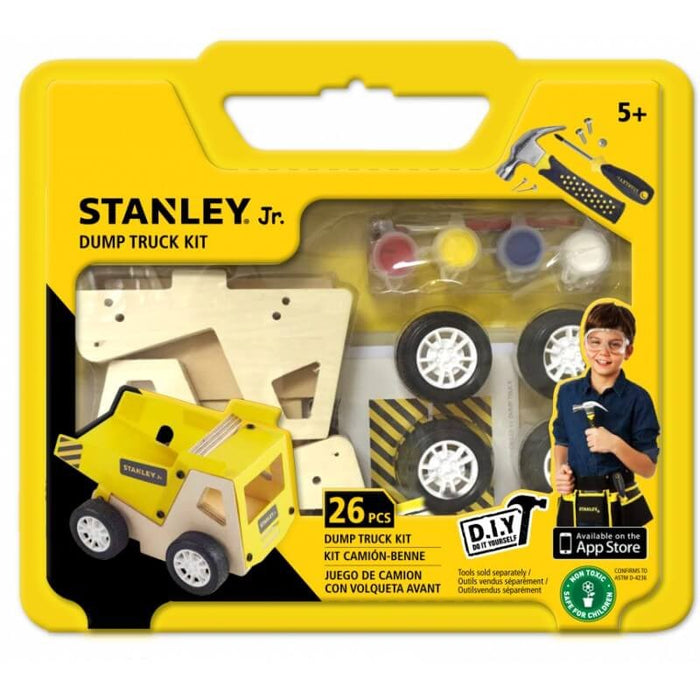 Stanley Jr Wooden Dump Truck Model Kit Age 5+