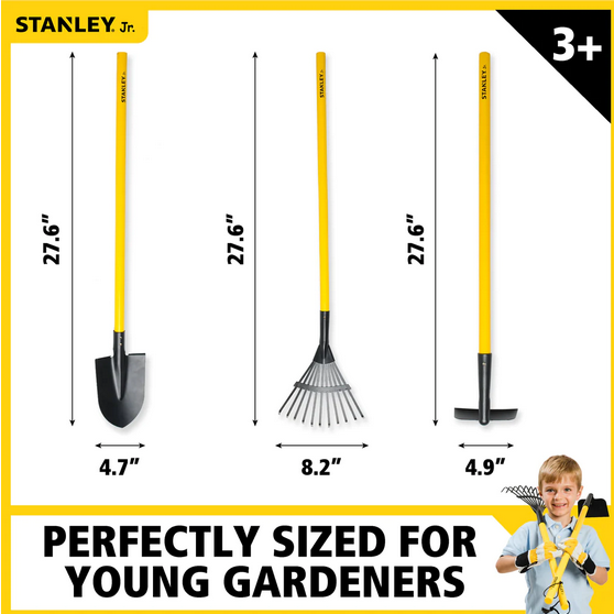 Stanley Jr 3pc Garden Tools Large Set