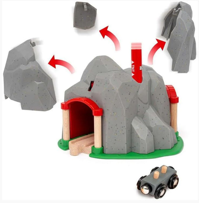 Brio Exploding Mountain Tunnel 