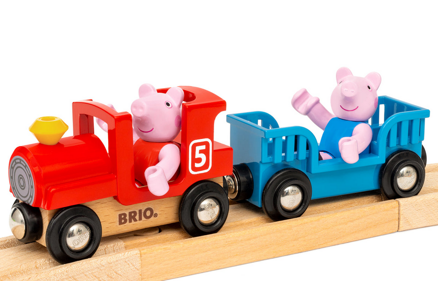 Brio Peppa Pig Train Set 18 Pc Wooden Set (36123)