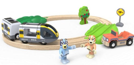 Brio Bluey 15 Pc Wooden Train Set 