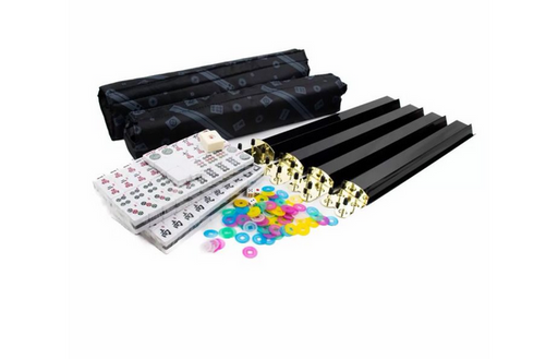 Lpg Mahjong Case - American Set With Black Tiles & Racks