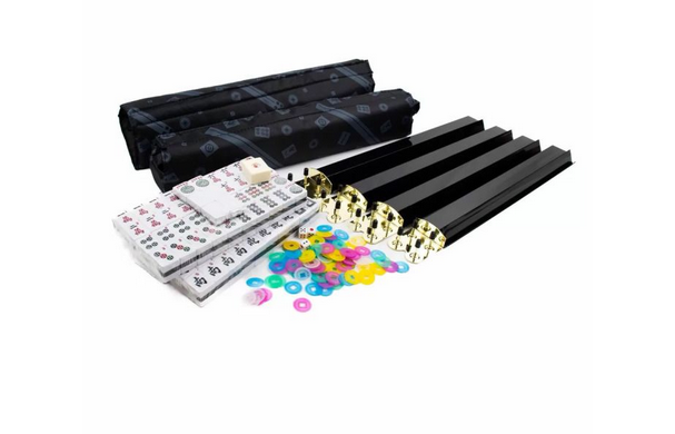 Lpg Mahjong Case - American Set With Black Tiles & Racks