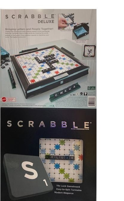 Scrabble Deluxe Brand Crossword Game Ages;10+