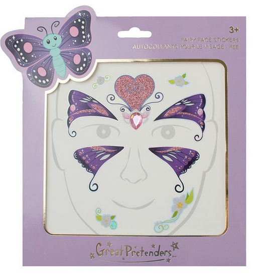 Gp Butterfly Fairy Face Tattoo
