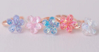 Gp Boutique Shimmer Flower Rings 5 Pk