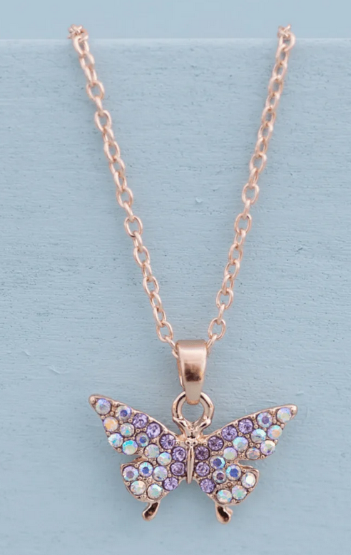 Gp Boutique Butterfly Gem Necklace