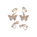 Gp Boutique Butterfly Clip On Earrings 2 Pk