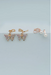 Gp Boutique Butterfly Clip On Earrings 2 Pk
