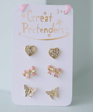 Gp Boutique Dazzle Studded Earrings 3 Pk